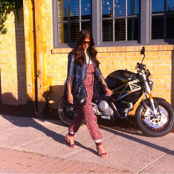 KATE MOSS X TOPSHOP Limited Edition Fringed Leather Jacket - Picture 11 of 17